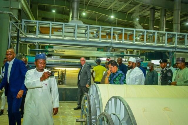 Governor Umaru Bago at the Glo-Djigbé Industrial Zone, Bénin Republic