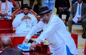 Delta State Governor Oborevwori banks on zero-borrowing, VAT remittances, IGR, as he unveils N1.664 trillion 2026 budget