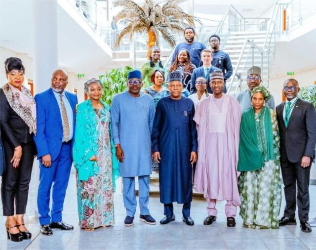 Vice President Kashim Shettima (4th right) during the Formal kick-off of iDICE programme