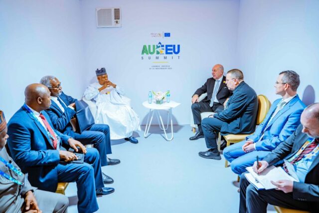 Vice President Kashim Shettima in meeting with Hungarian President Tamás Sulyok