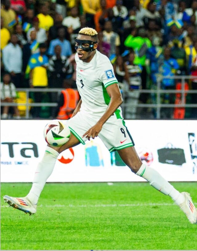 Victor Osimhen emerged Nigeria's hero in thier World Cup Play-Off against Gabon in Morocco on Thursday