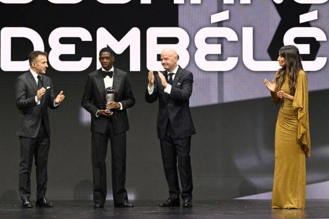 France’s Ousmane Dembélé was crowned The Best FIFA Men’s Player for 2025