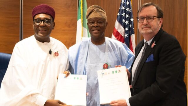 Health Minister, Ali Pate, Minister of Finance Wale Edun and U.S representative