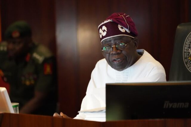 President Bola Tinubu at the Presidential Villa