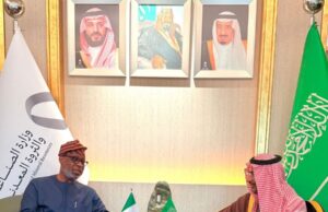 Dele Alake meets with Saudi Minister of Industry and Mineral Resources ahead of the Future Minerals Forum in Riyadh