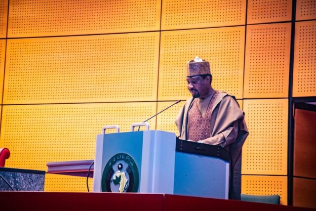 Deputy Senate President Barau Jibrin representing the Senate President during the ongoing