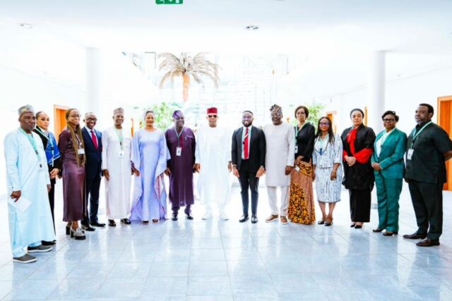 VP Shettima with new Board members of CREDICORP