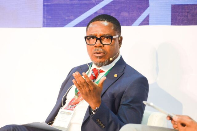 Managing Director, Shell Nigeria Gas (SNG), Ralph Gbobo during the panel section