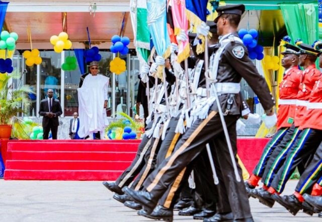 Vice President Kashim Shettima observes National Police Day at parade ground