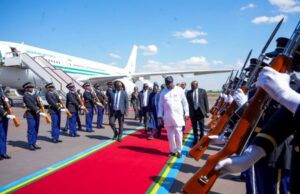 President Tinubu arrives in Kigali to join other Heads of State and Government for the Africa CEO Forum
