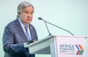 UN Chief Guterres slams global system ”designed without Africa” in speech to Africa Forward summit in Nairobi