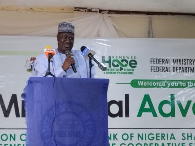 Minister of State for Agriculture and Food Security Dr. Aliyu Sabi Abdullahi