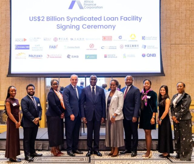 AFC executives and lenders in group photo after successfully raising a record US$2 billion syndicated loan