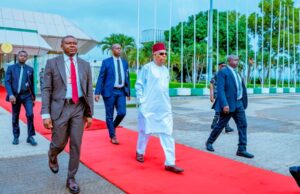 Vice President Shettima arrives Freetown, Sierra Leone for 69th ECOWAS Summit
