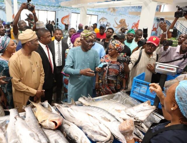Governor Sanwo-Olu said the food hub was built to ensure a direct farm-to-table supply chain to cut out middlemen