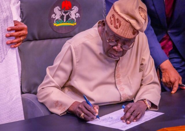 President Tinubu sign Peace Accord ahead of 2027 Presidential Election