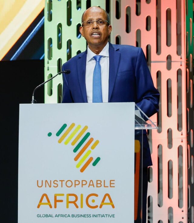 African Union Commission Chairperson Mahmoud Ali Youssouf at the Global Africa Business Initiative’s (GABI)