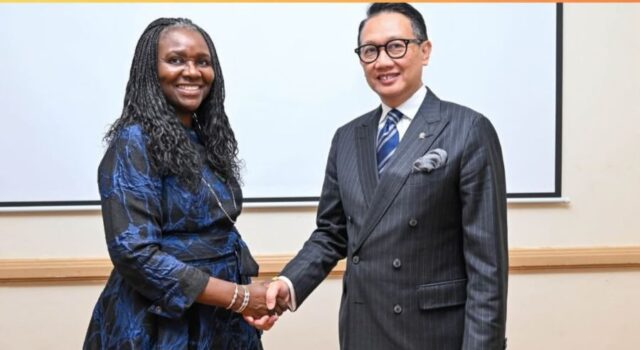 Chief Executive, NUPRC, Mrs. Oritsemeyiwa Eyesan, and Indonesia's Vice Minister of Foreign Affairs, Arif Havas Oegroseno