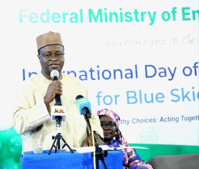 Permanent Secretary, Salihu Aminu Usman represented Minister of Environment, Balarabe Abbas Lawal