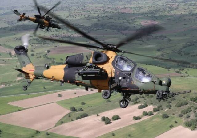 Nigerian Airforce T-129 helicopter