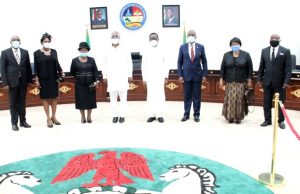 Delta Governor Okowa swears in 3 Judges, urges speedy dispensation of justice