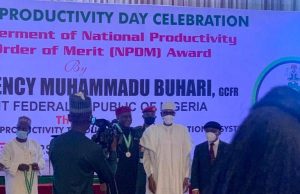 Chairman of Air Peace, Allen Onyema receives National Productivity Order of Merit Award