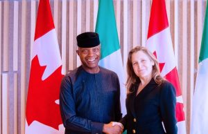 Talks centre on trade, education, energy transition and climate change as Vice President Yemi Osinbajo meets Canadian Deputy Prime Minister, Chrystia Freeland