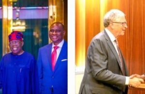 Aliko Dangote, Bill Gates, Bharti Mittal and U.S Assistant Secretary of State meet President Tinuba at the Presidential Villa