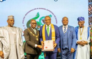Chartered Institute of Bankers Nigeria confers highest honour of the Institute to UBA’s MD/CEO Oliver Alawuba