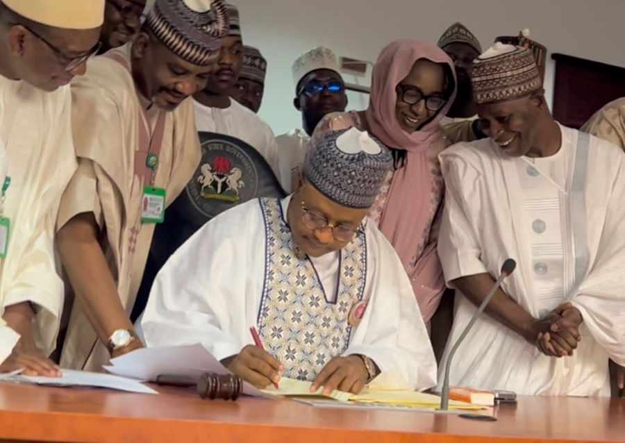 Kaduna State Governor, Uba Sani signs the State’s 2024 Appropriation