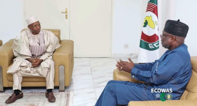 Dr. Omar Alieu Touray, President of the ECOWAS Commission with Dr. Omar Farouk Ibrahim, Secretary General of APPO