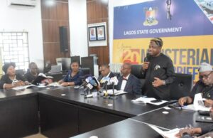 Lagos State Ministry of Justice flaunts its ”staggering” achievements at the Y2025 Ministerial Press Briefing