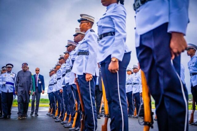 President Tinubu Inspect guard of honour during State visit to Saint Lucia