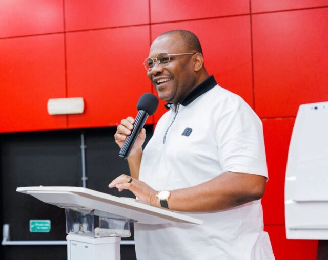 Heirs Holdings CEO, CEO, Osa Igiehon speaks during recent Leadership Session
