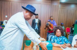 Bayelsa Governor Diri presents N998 billion 2026 budget proposal to State Assembly, Infrastructure, Education, Water prioritsed