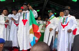 Bayelsa Governor Diri reveals ”obvious reasons” he dumped the PDP as VP Shettima formally receives him into APC