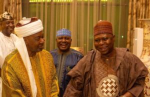 Former Nigerian Vice President, Namadi Sambo reaffirm strong membership of the PDP and support for Turaki–led National Working Committee