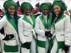 From Naija to the Alps: Nigerians flying Nigeria’s flag at the Winter Olympics in Italy