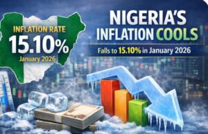 Nigeria’s headline inflation cools to 15.10% y/y in January 2026, raising CBN rate cut bet