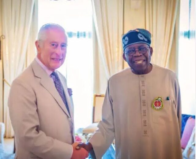 President Bola Ahmed Tinubu with King Charles III