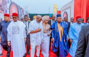 VP Shettima conveys President Tinubu’s condolences, as Governor Oborevwori, dignitaries honour Tony Elumelu’s late father-in-law in Delta