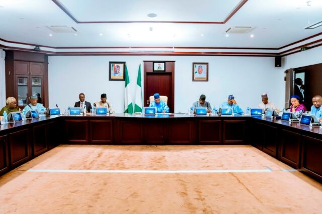 The National Technical Working Group brief VP Shettima