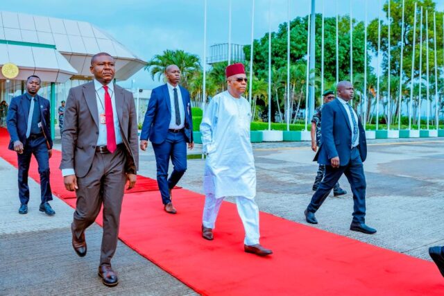 Vice President Kashim Shettima departing for Freetown, Sierra Leone 69th Ordinary Session of ECOWAS Heads of State and Government