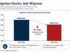 Nigerian stocks suffer ₦1.7 trillion July wipeout as earnings fail to halt profit-taking