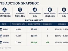 Treasury-Bill demand surges to N4.4 trillion as DMO raises N1.46 trillion at auction