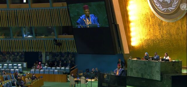 Vice President Kashim Shettima, during the General Debate at UNGA81