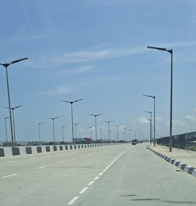 A completed section of the Lagos-Calabar Coastal Highway